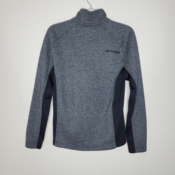 Spyder Outbound Black Fleece Lined Half Zip Pullover Sweatshirt - Picture 6 of 11